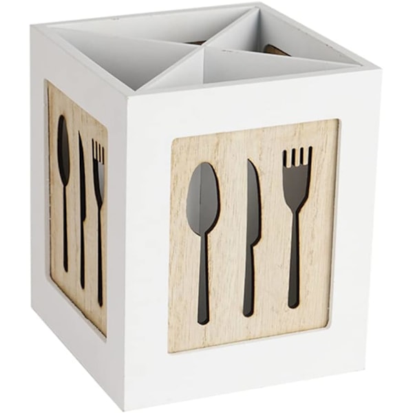 Wooden cutlery holder, kitchen utensil holder, cutlery box, cutlery storage ida