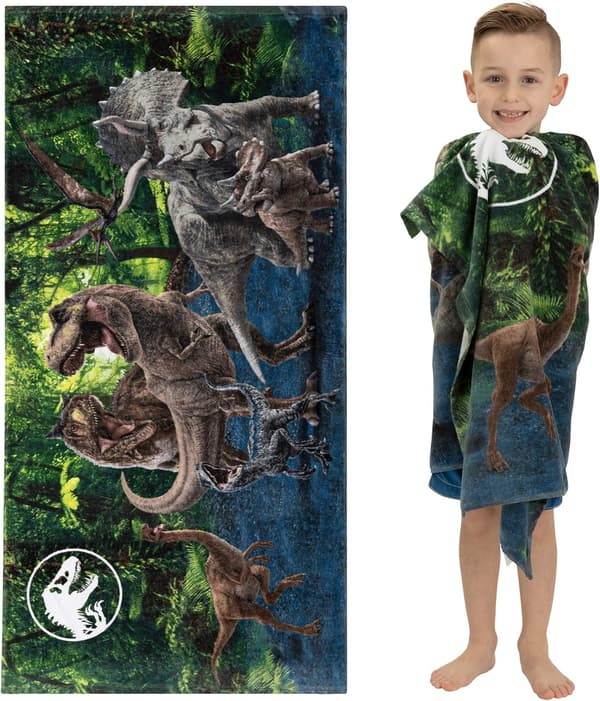 Dinosaur Superblødt Bomulds Badehåndklæde/Poolhåndklæde/Strandhåndklæde, 58\" x 28\"