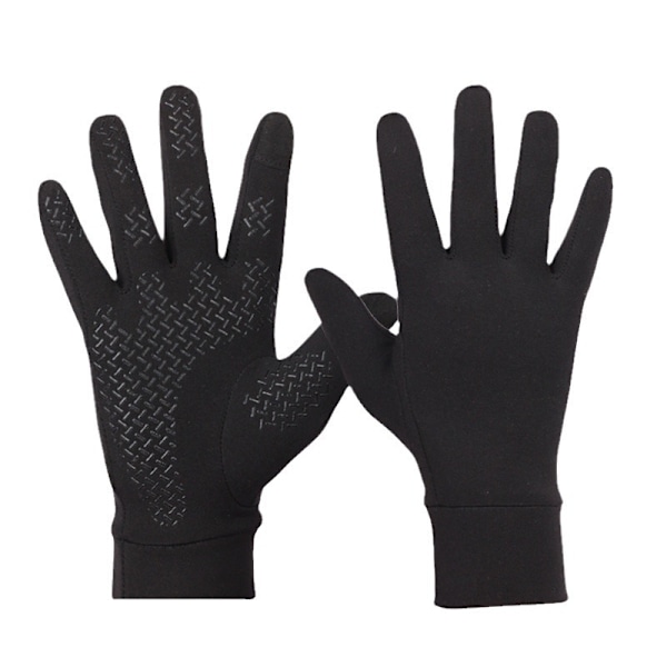 Löparhandskar, Pekskärm Anti-Halk Lättviktshandskar Foder för Cykling Ridning Sport Körning för Män Kvinnor S Knitted warm gloves