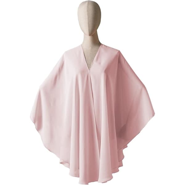 Chiffon Skjerf Stola Bolero Dame til Aftenkjole Festlig Bryllup deep red