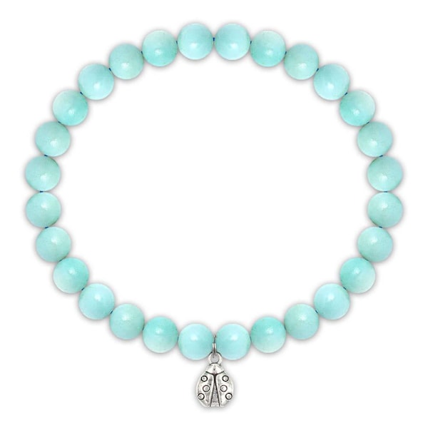 Hjerteformet Bi Magnetisk Lymfe Meridian Armbånd Vægttab Amazon Stone