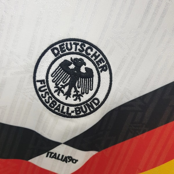 TYSKLAND 1990 HJEMMEDRAKT Retro Fotballdrakt 2XL