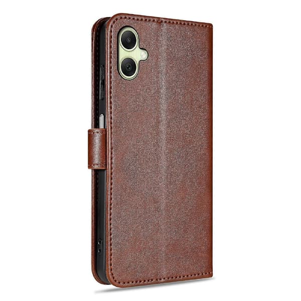 AZNS Sauehudtekstur Flip Case Brow For Samsung Galaxy A06 4G / 5G Brown