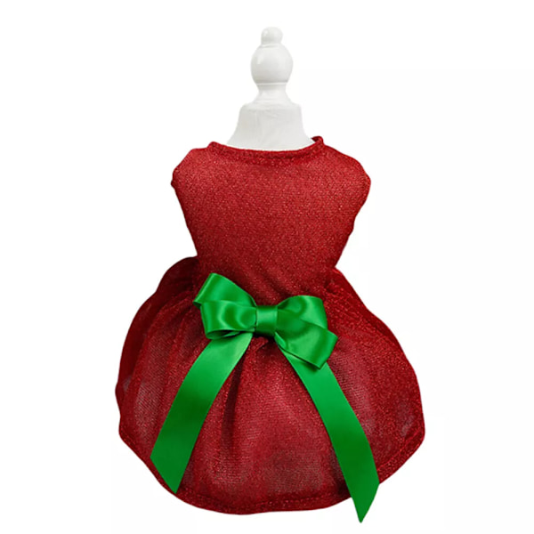 Puppy Christmas Skirt Pet Dress SmallDog Princess Dress Chihuahua CatClothes