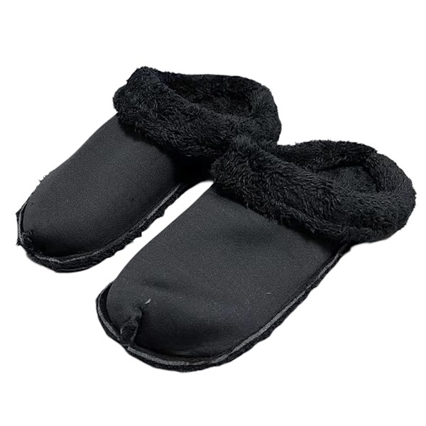 Avtagbara bomullsöverdrag, avtagbara och tvättbara tofflor, bomullsöverdrag, hålfoder, sammet, nya vinterplysch black black 44/45