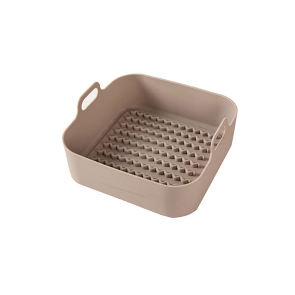 Ilmakypsennin Silikonipannu AirFryer-tarvikkeet beige Y beige Square