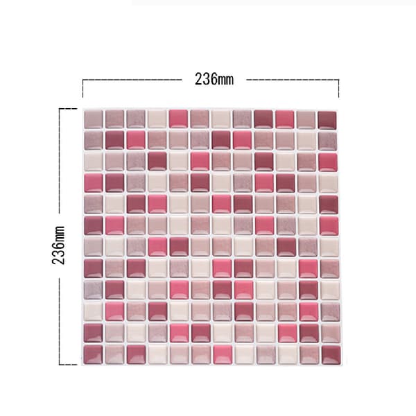 YJC0003-3D Mosaikkfliser Lim Vegg Vanntett Selvklebende Fliser