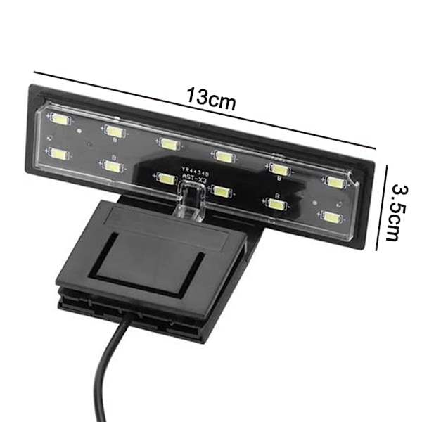 X3 fiskeakvarium LED-belysning skala fiskeakvarium lys høj lysstyrke