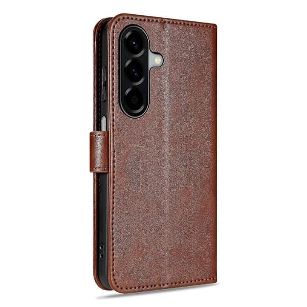 AZNS Sauehudtekstur Flip Case Brow For Samsung Galaxy A26 5G Brown