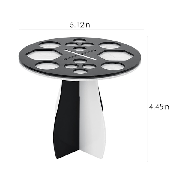 Torkställ för sminkborste, 14 hål hopfällbar sminkborstehållare Y