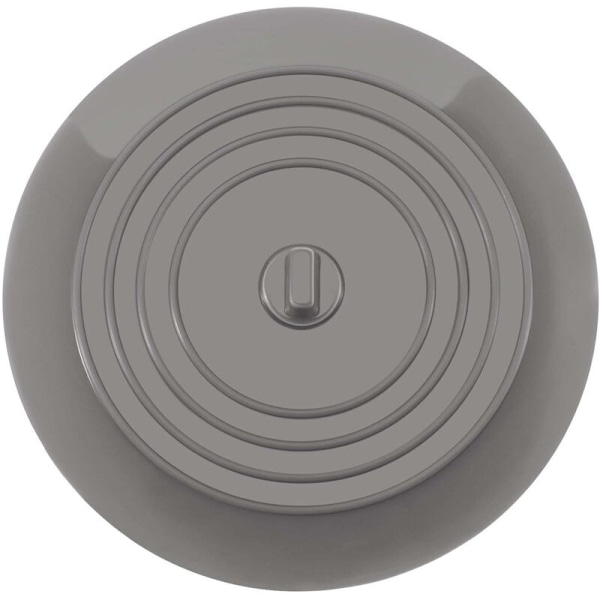 2-pack livsmedelsklassad FDA köksvask rund silikon diskbänksplugg vattenpropp silikon golvbrunn lock diameter 15cm grå