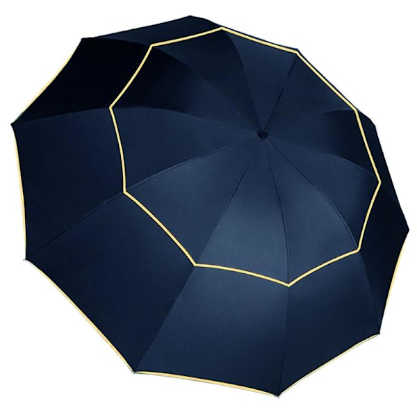 Vindtæt Paraply, 130 cm - Blå Blå Blue