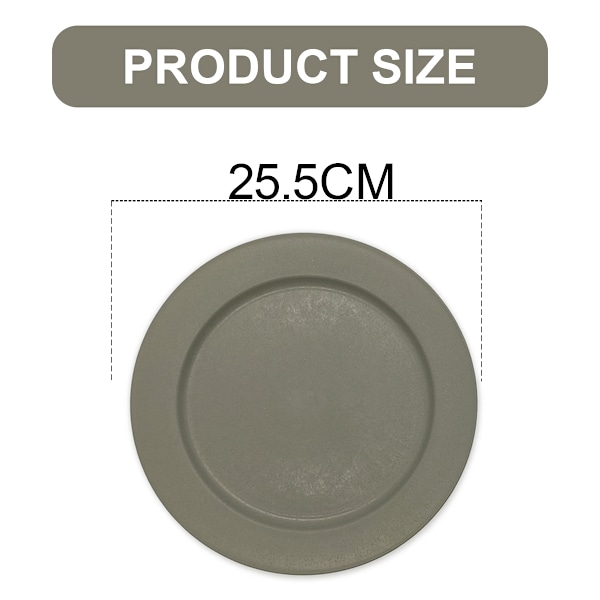 4 store 25 cm plasttallerkener, tåler opvaskemaskine, genanvendelige, tåler mikroovn