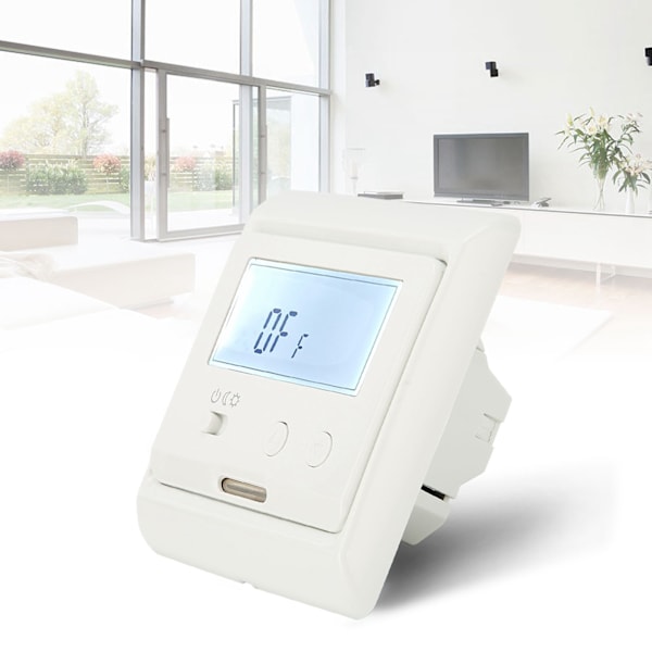 Digital Termostat Gulvvarmetemperaturregulatorpanel for Hjemmebruk AC180V‑230V