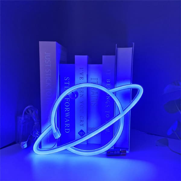 LED-lamppu / yövalo neon - sateenkaari monivärinen 14