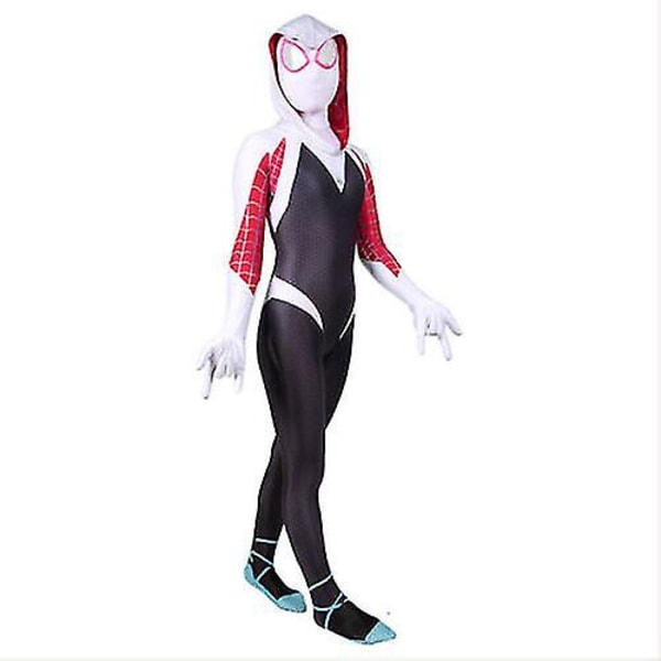 Gwen Stacy costume Spider-verse Kids costume Cosplay Jumpsuit 100-110cm festival