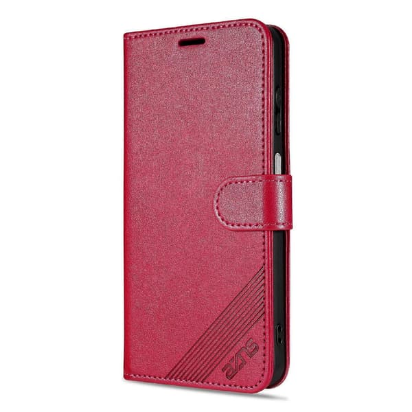 AZNS Sauehudtekstur Flip Case Rød For Samsung Galaxy A26 5G Red