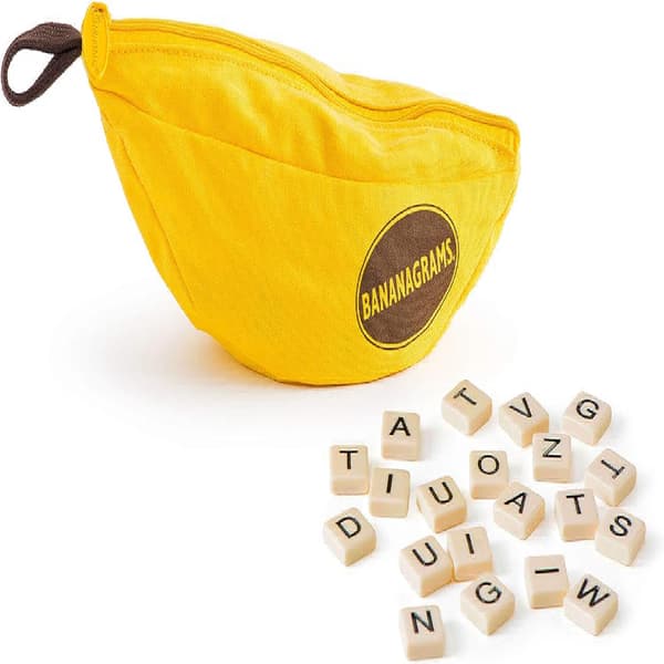BananaGram | Ordspill | Alder 7+ | 1-8 spillere | 15 minutter spilletid
