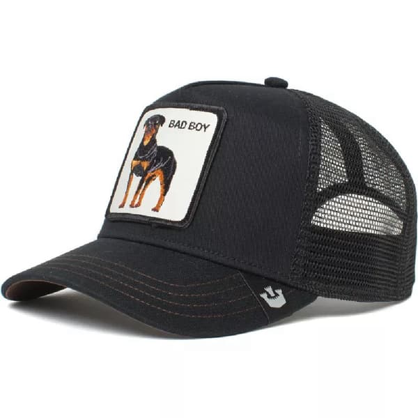 Trucker Caps med brodert dyredesign Dogo Argentino black