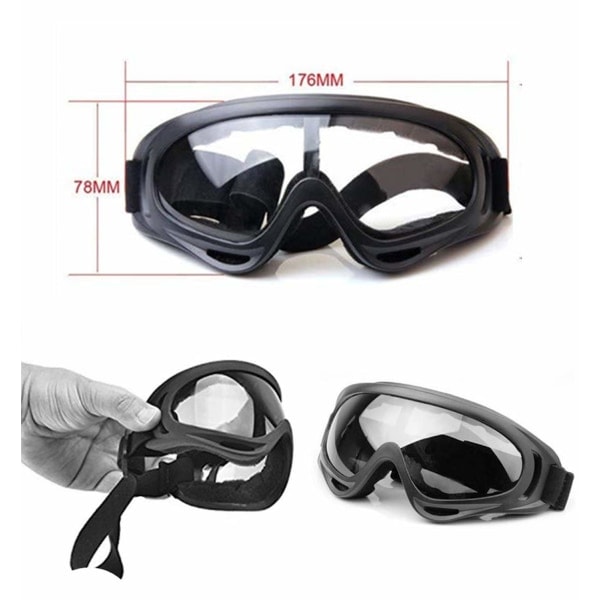 3-pack skyddsglasögon för barn, utomhusleksglasögon för barn för Nerf N-Strike Pistol Elite Gun Game ögonskydd och för laboratoriearbete Dark Gray