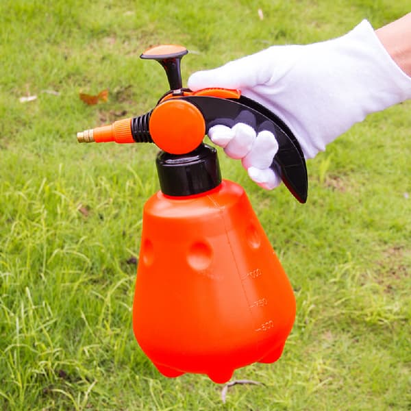 1 stk oransje håndtrykkutløser justerbar kobberdysehode manuell luftpumpe sprayflaske