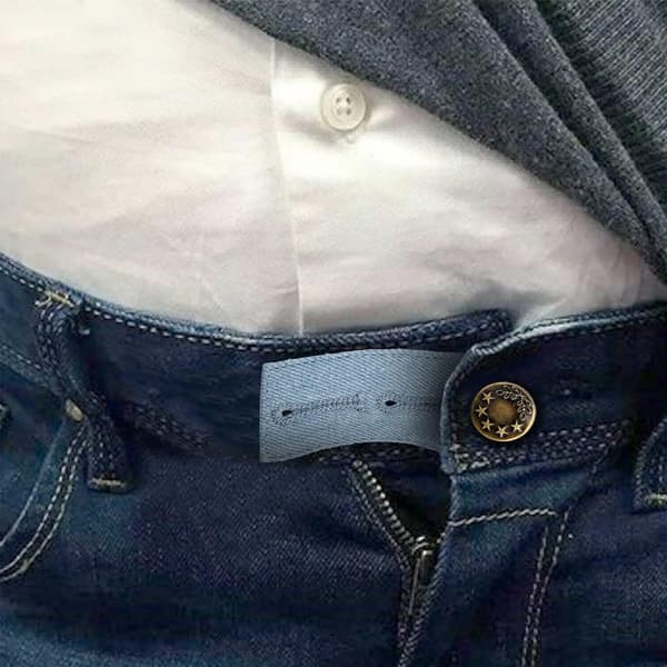 4 stk. 8,5x3,5 cm bukseudvidere til graviditet mænd kvinder jeans (4 farver)