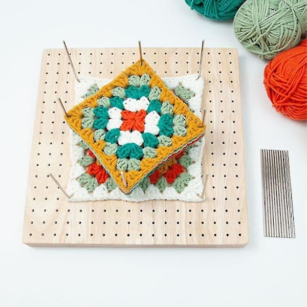 Boutique Træ Crochet Blocking Board Strikke Blocking Mat Med Bar Pins Til Strikning Crochet sjx