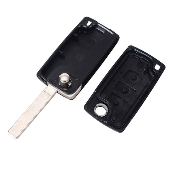 3-knaps CE0523 bilnøgle skal VA2 til PEUGEOT Sort one size Black