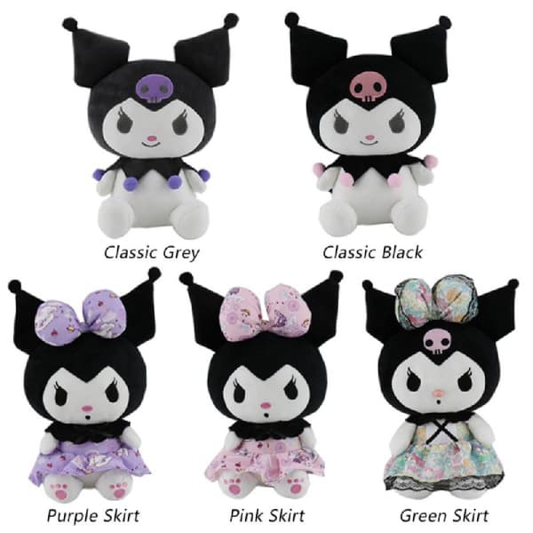 Söpö My Melody -piirretty Kuromi -pehmolelu Klassikko Harmaa Classic Grey
