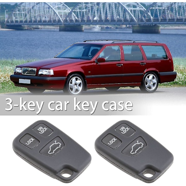 Volvo nøkkelskall alarmboks fjernkontroll V70 S70 S40 850 S60 S80 {DB}