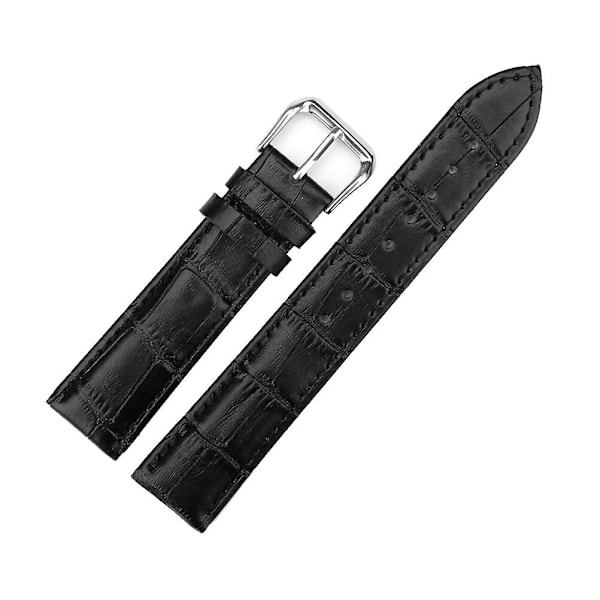 Klokke Armbåndsur Klokke Lærreim Klokke Bytterem Klokke Svart 17,5 * 1 cm Svart festival Black 17.5*1cm