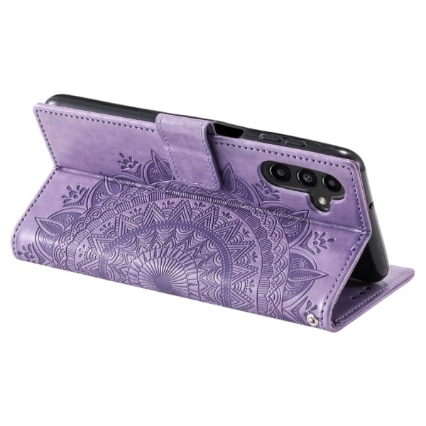 Samsung A55 5G Mandala Plånboksfodral - Lila Lila