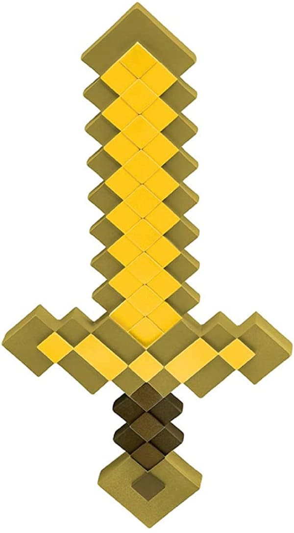 Legetøjs Sværd Minecraft Diamant yellow