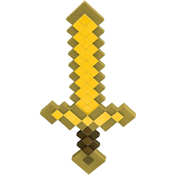 Leke-sverd Minecraft Diamant yellow