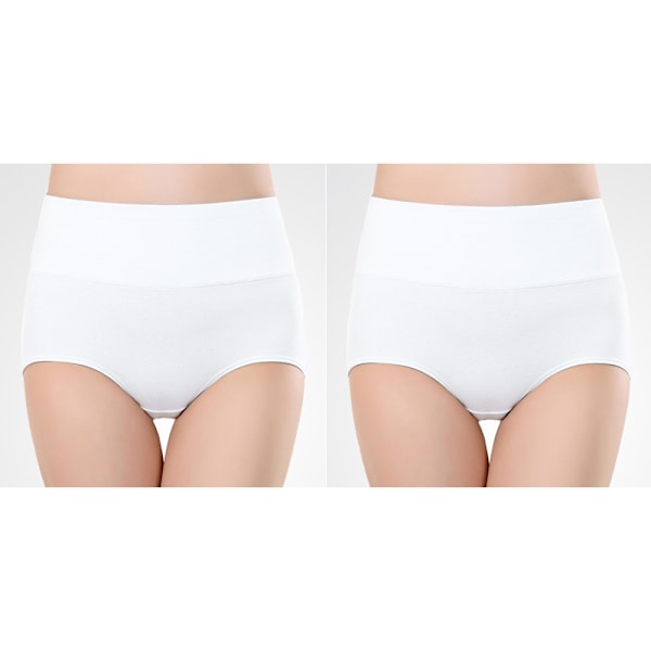 Högmidjade trosor (5-pack) Vit Vit L