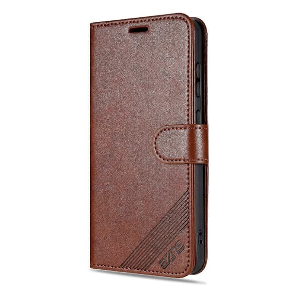AZNS Sauehudtekstur Flip Case Brow For Samsung Galaxy A55 5G Brown