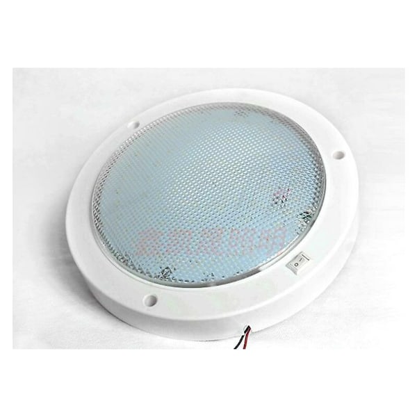 12V Taklampe RV Marine DC LED-lamper 9W Rund Struktur med Bryter