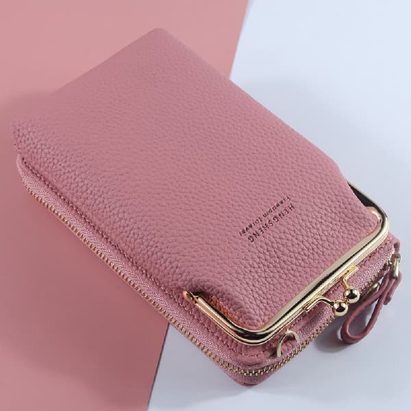 Mobiltelefonväska Plånbok Korthållare Axelväska 5