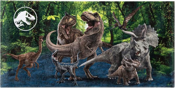 Dinosaur Superblødt Bomulds Badehåndklæde/Poolhåndklæde/Strandhåndklæde, 58\" x 28\"