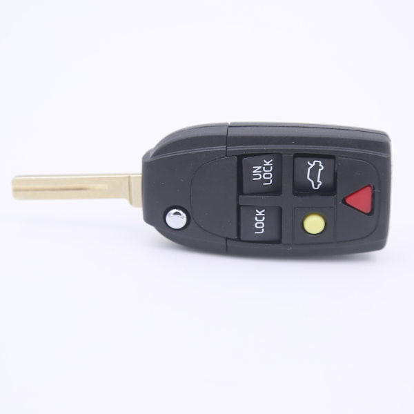 INF Nyckelskal för Volvo 5 knappar svart.