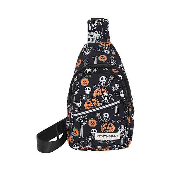 Liten Skulderveske, Lett Crossbody Ryggsekk for Menn Kvinner Barn, Skulderveske for Sport og Utendørs orange