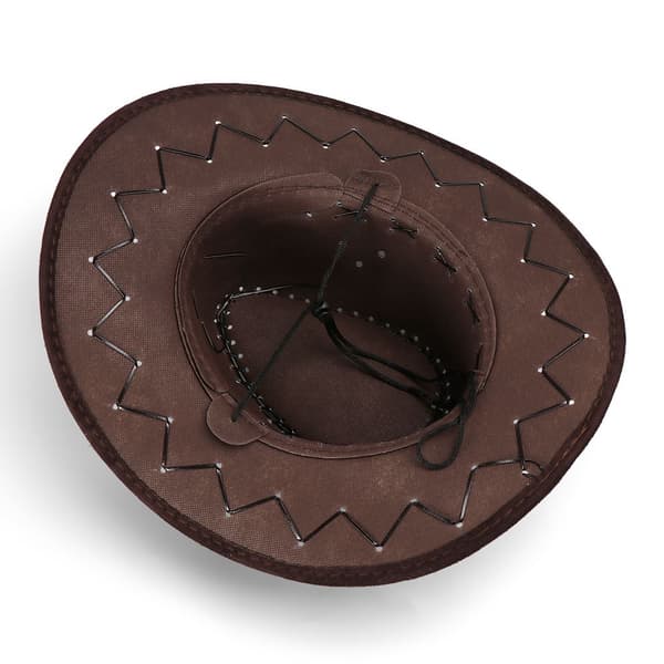 Cowboyhatte til mænd og kvinder, hatte i westernstil, vilde, elegante, neutrale kaffe kaffe black