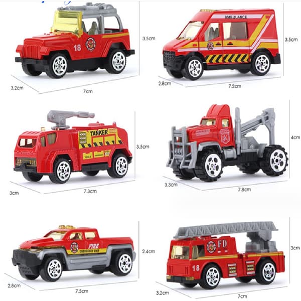 6 paloauton setti paloauto