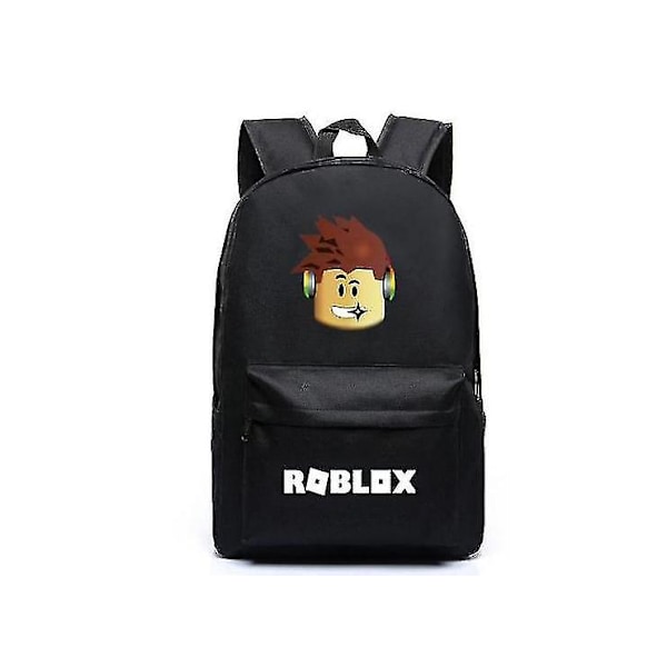 Ny Roblox Rygsæk Børn Skoletaske Studenter Bogtaske Rejsetaske Gave black