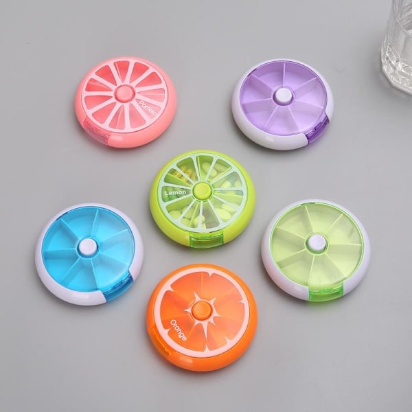 dosett piller dosett medicinförvaring pillerbox veckopiller 7 oransje orange