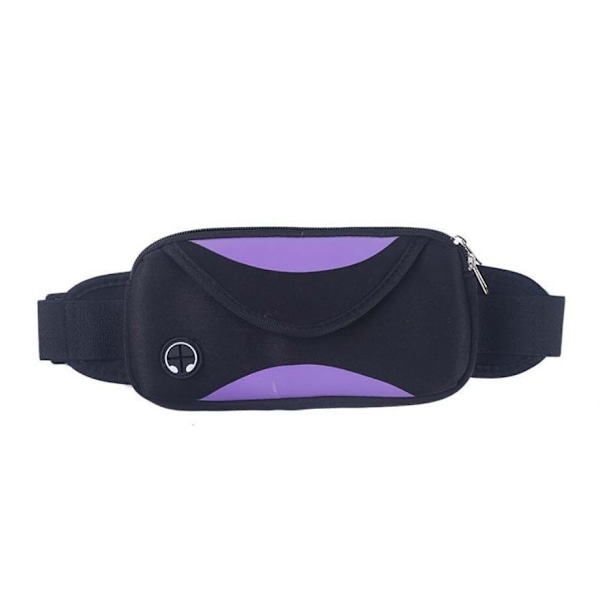 Dubbelfärgad midjeväska Lila one size Purple