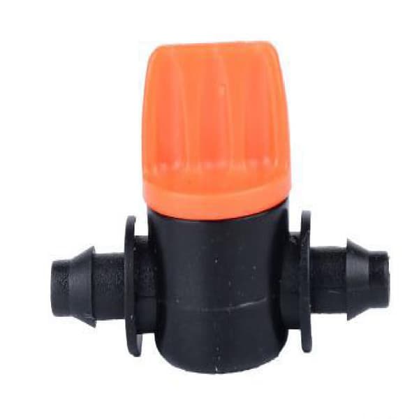 5 stk 4 mm plast mikro vanningskran avstengningskoblinger for hagevanningsrøradapter