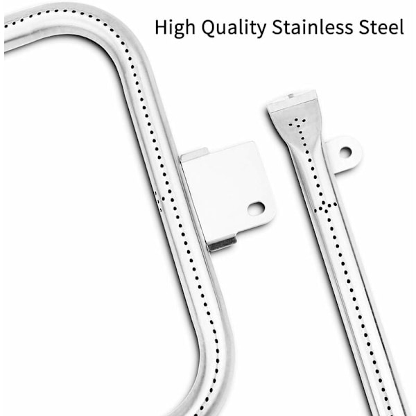 Korrosjonsbestandig Grillbrenner, Perfekt Passform for Weber Q3000 Q3200 Serien Gassgrill, Kraftig Grill Reservedel i Rustfritt Stål for