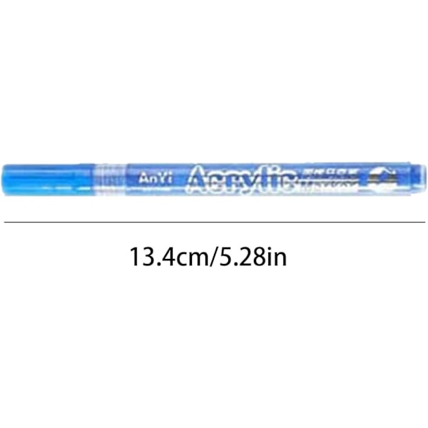 Högpigmenterade akrylpennor, ritpennset med fiberspets, nya akrylpennor för stenmålning, keramik, glas, 12 st
