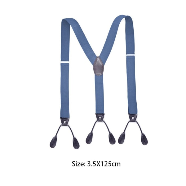 Suspenders Elastiske seler BLÅ - lager y Blue